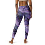 [Luxe Chic] Amethyst Gleam Yoga Leggings