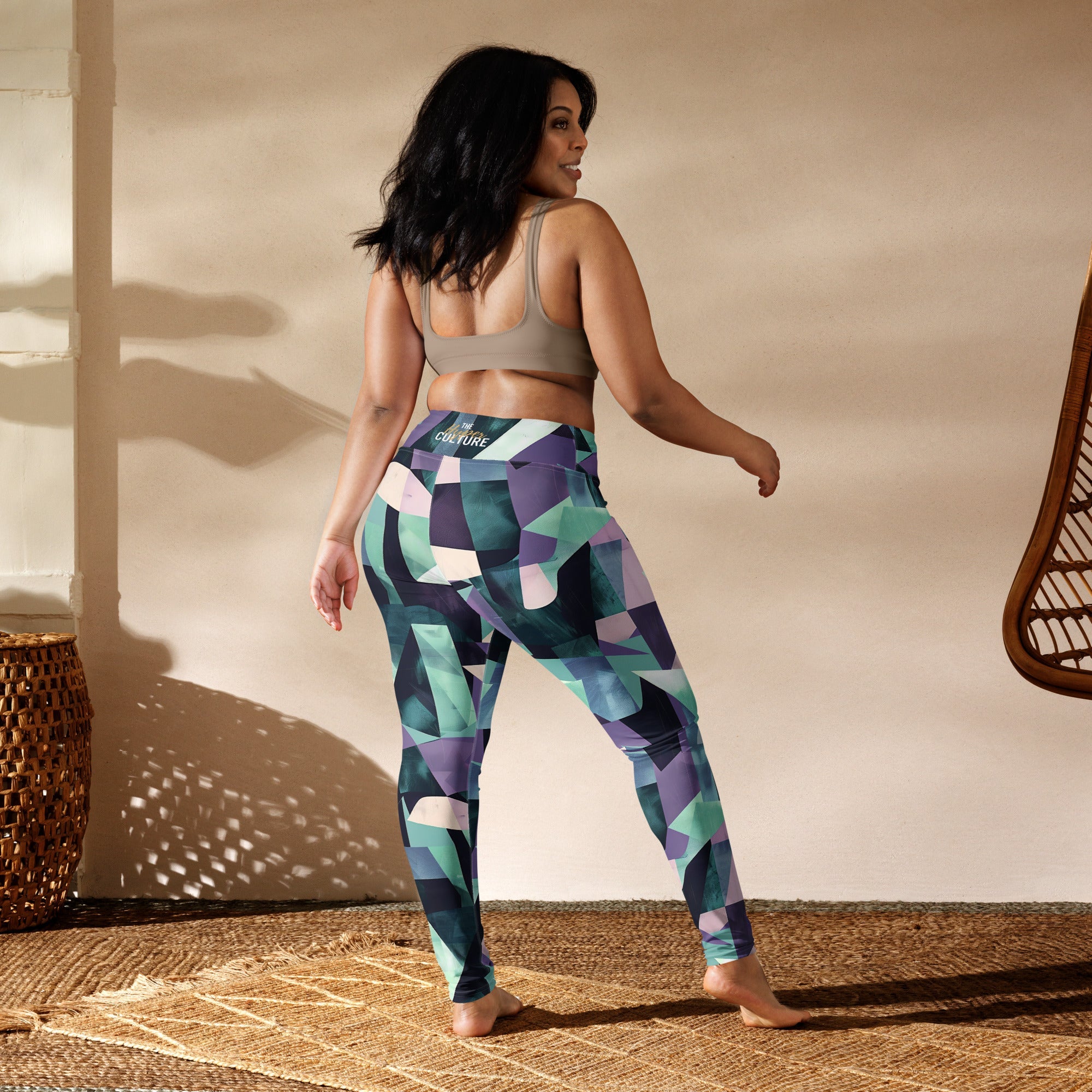 [GeoModa] Kleido Shards Yoga Leggings