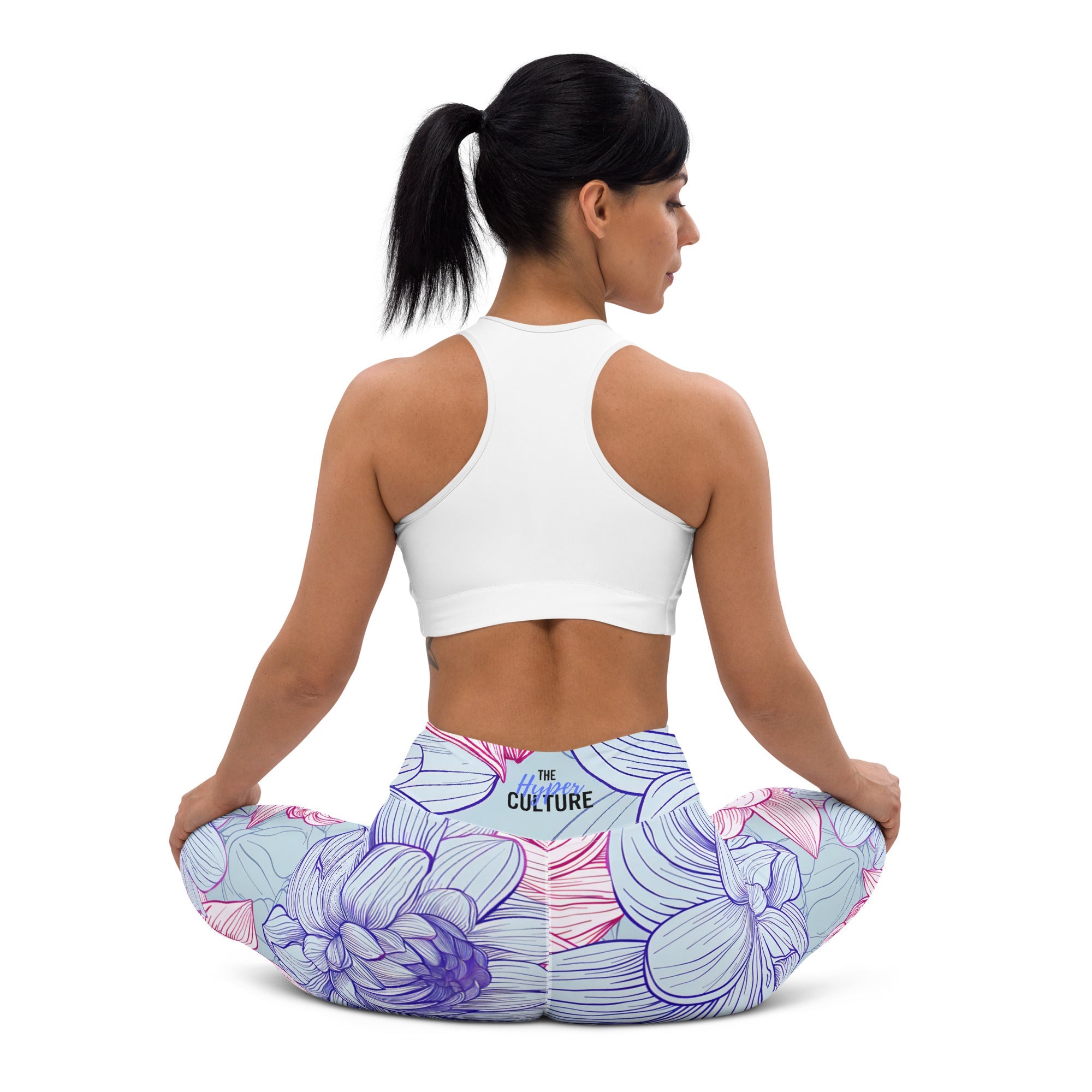 [Floral Bloom] Dahlia Gloom Yoga Leggings