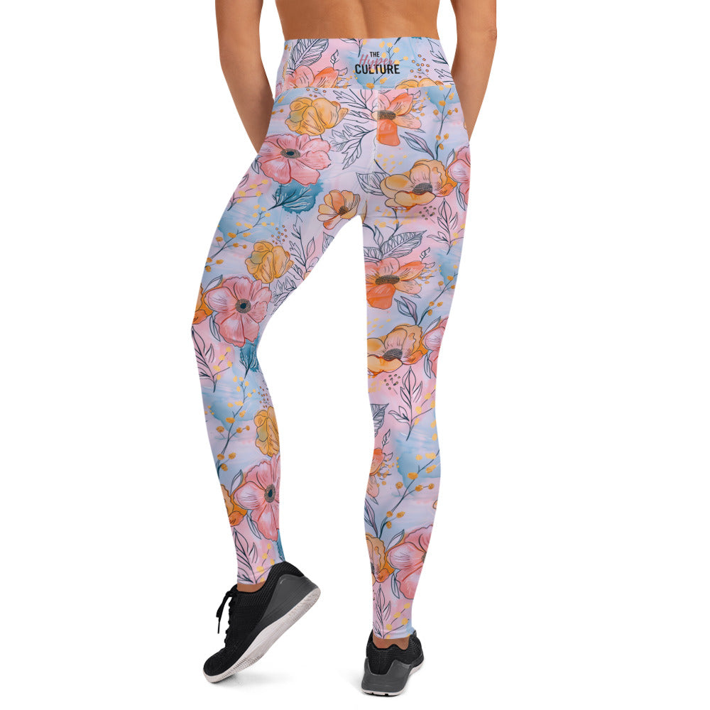 [Floral Bloom] Spring Serenade Yoga Leggings
