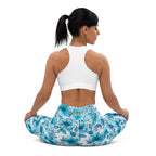 [Floral Bloom] Blue Mystique Yoga Leggings