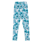 [Floral Bloom] Blue Mystique Yoga Leggings