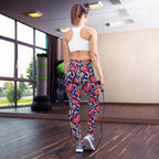 [Floral Bloom] Ruby Heritage Yoga Leggings