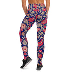 [Floral Bloom] Ruby Heritage Yoga Leggings