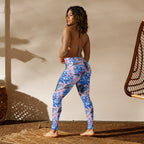 [Floral Bloom] Blushing Hydrangea Yoga Leggings