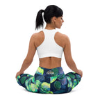 [Floral Bloom] Electric Flora Yoga Leggings