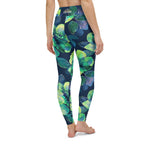 [Floral Bloom] Electric Flora Yoga Leggings