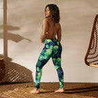 [Floral Bloom] Electric Flora Yoga Leggings