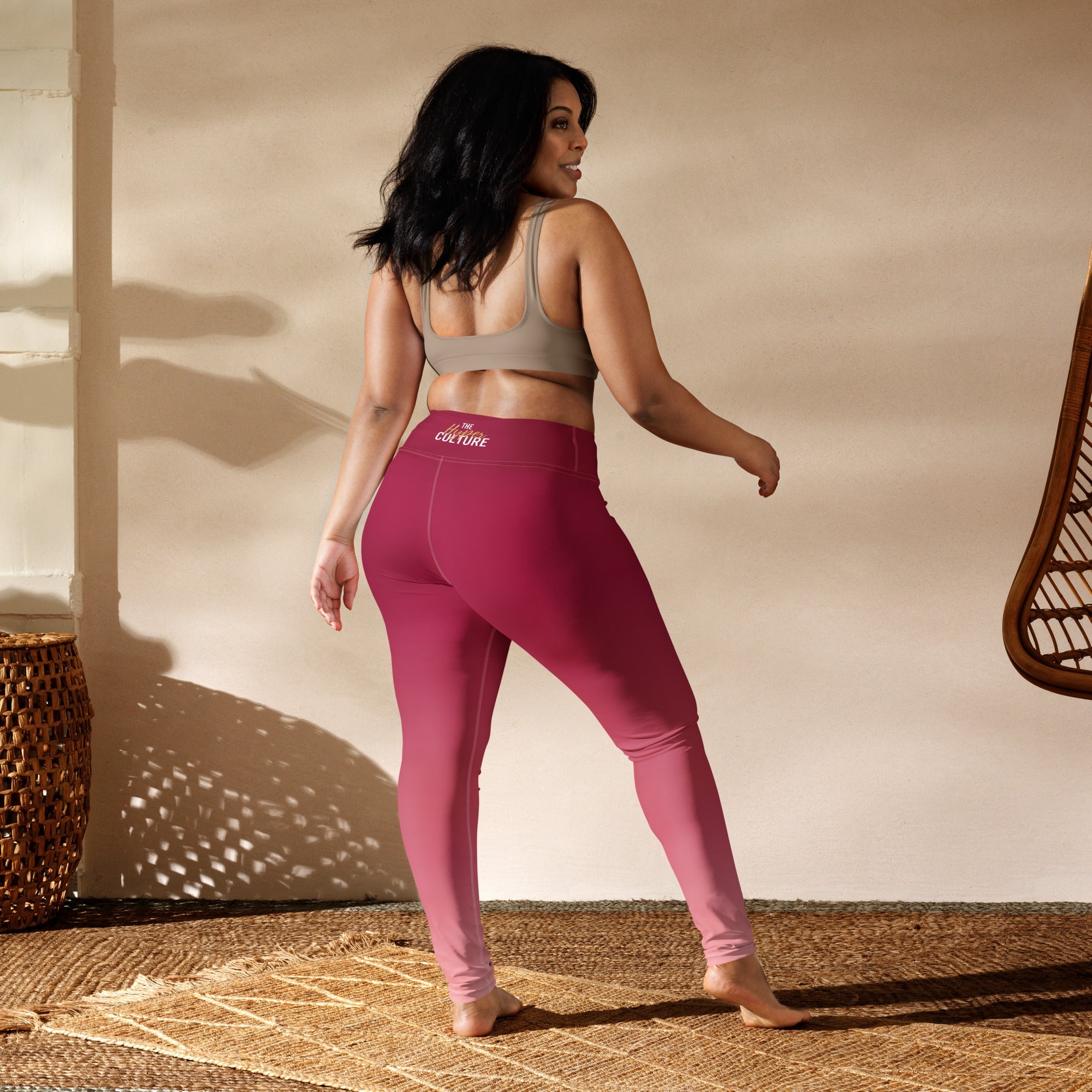 [THC Basics] Peachy Crimson Yoga Leggings
