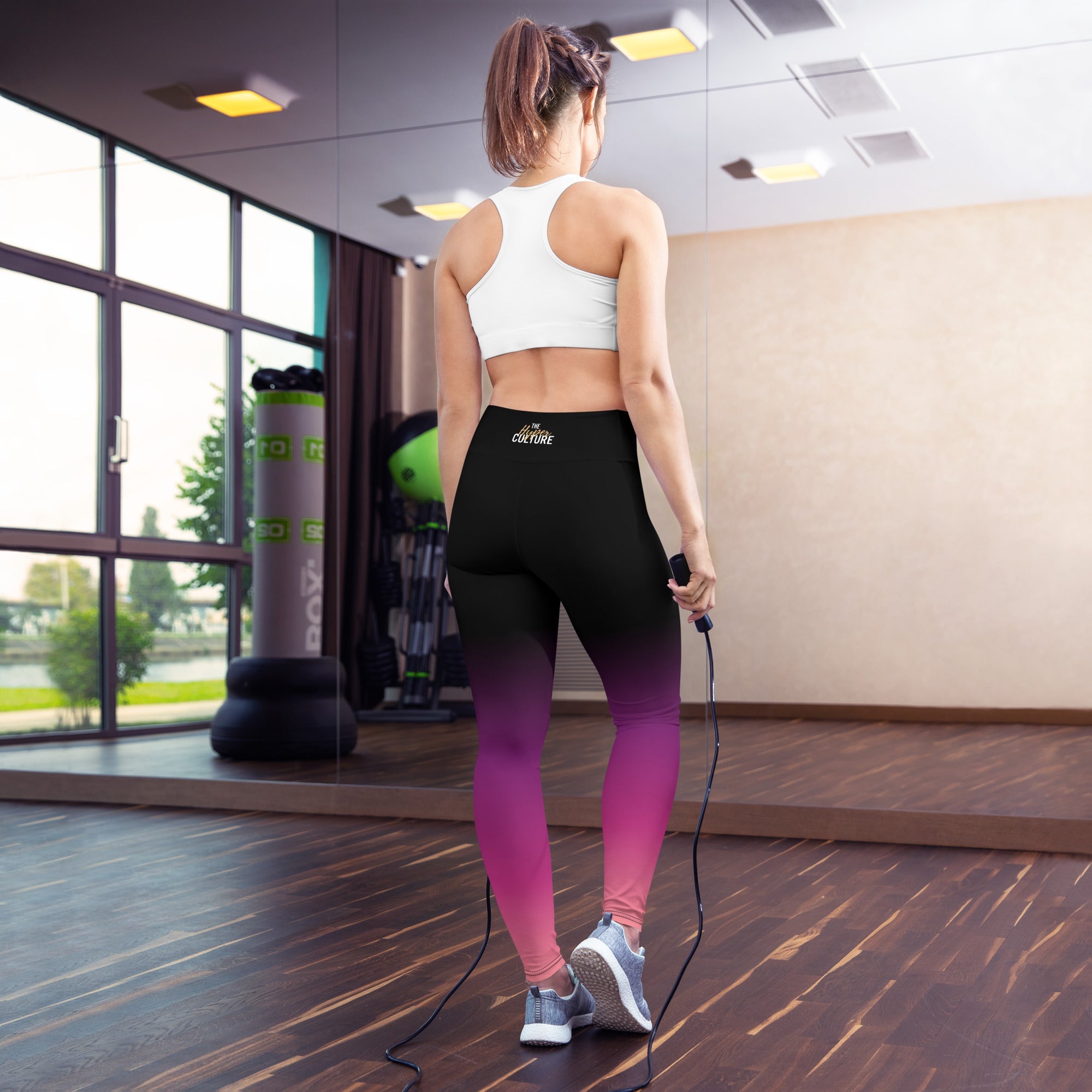 [THC Basics] Pink Eclipse Yoga Leggings