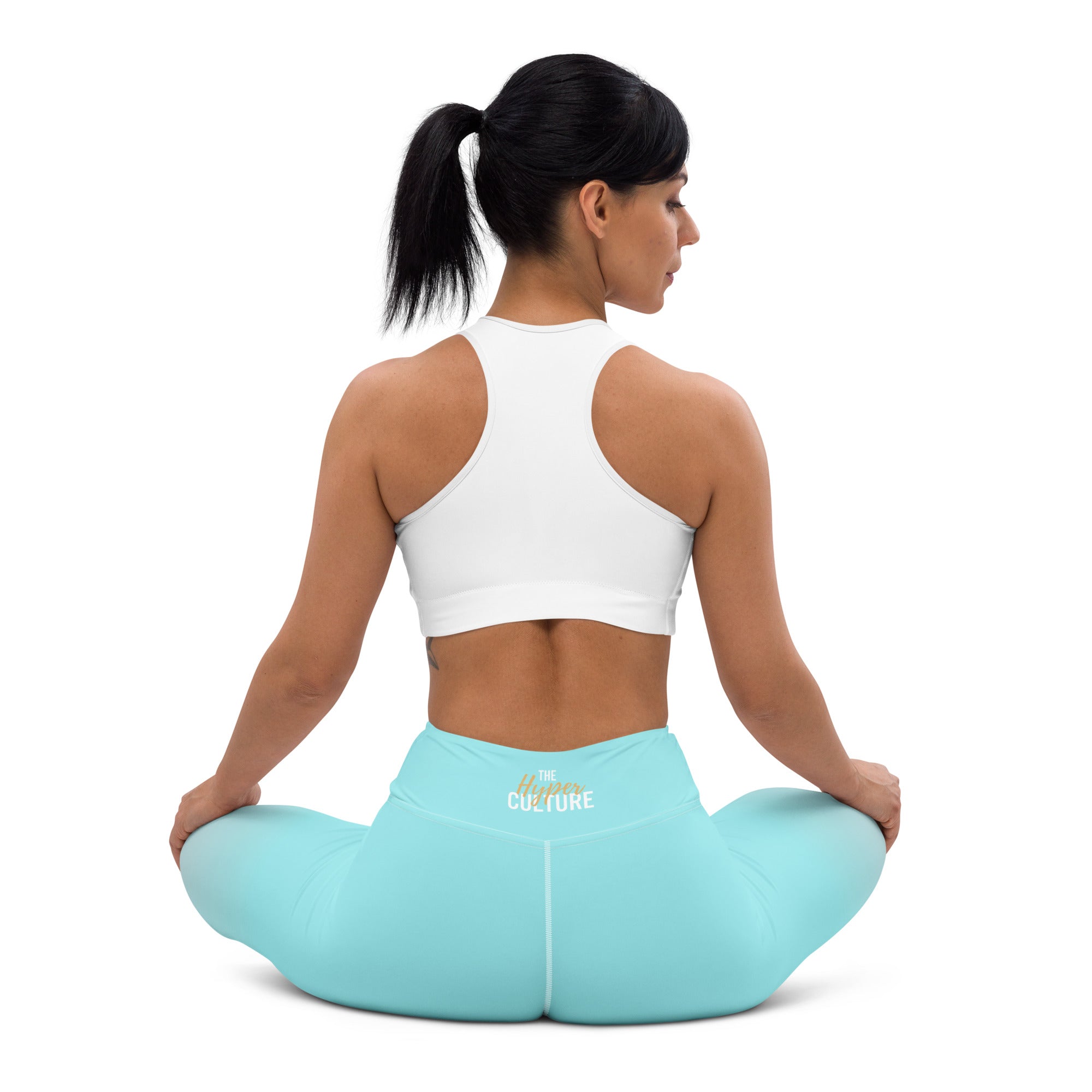 [THC Basics] Frosted Cyan Yoga Leggings