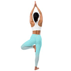 [THC Basics] Frosted Cyan Yoga Leggings