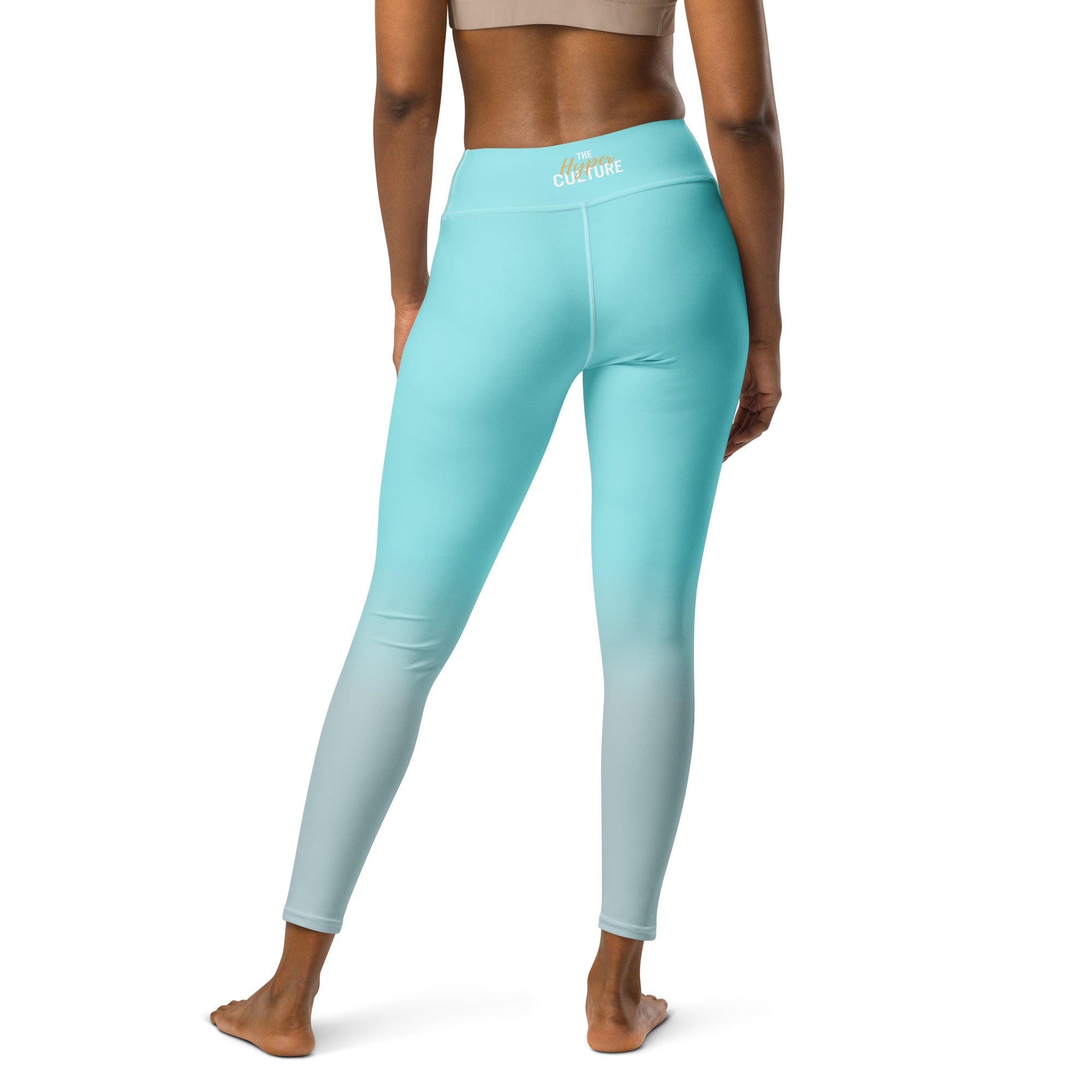 [THC Basics] Frosted Cyan Yoga Leggings