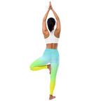 [THC Basics] Tropical Wave Yoga Leggings