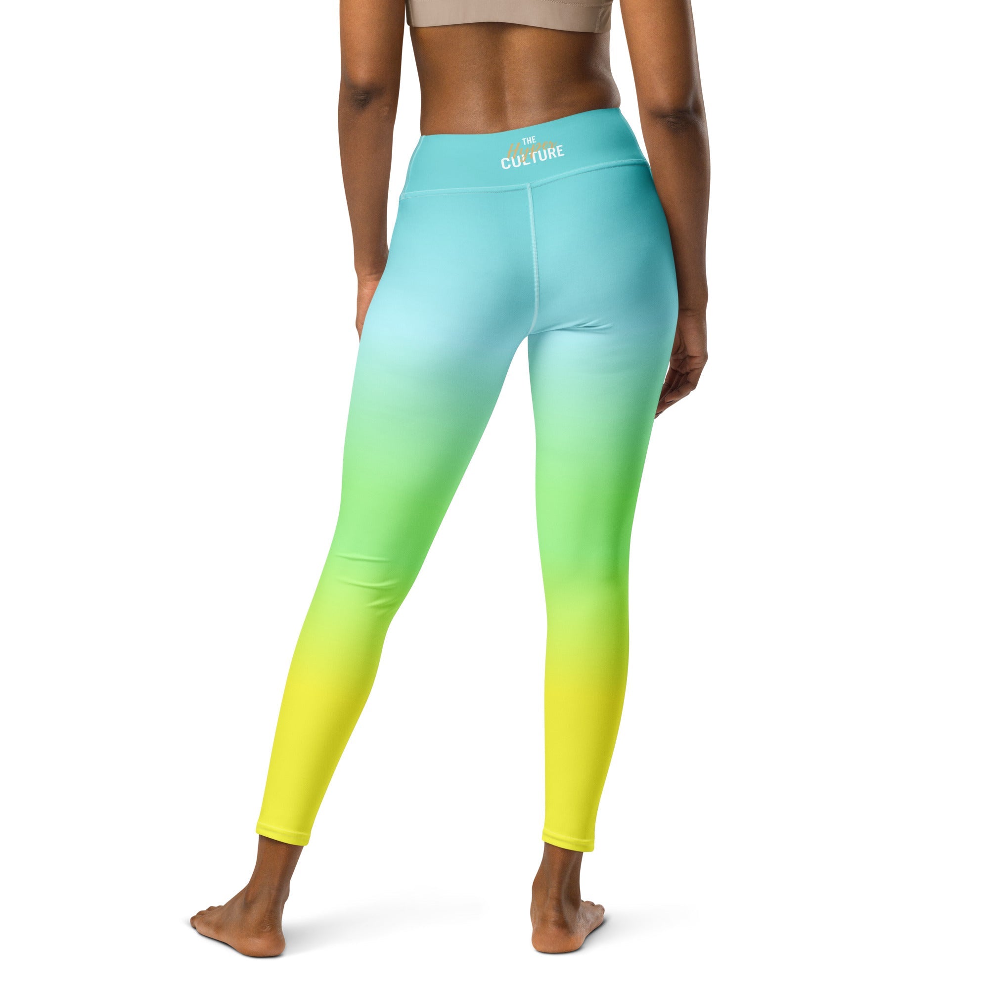[THC Basics] Tropical Wave Yoga Leggings