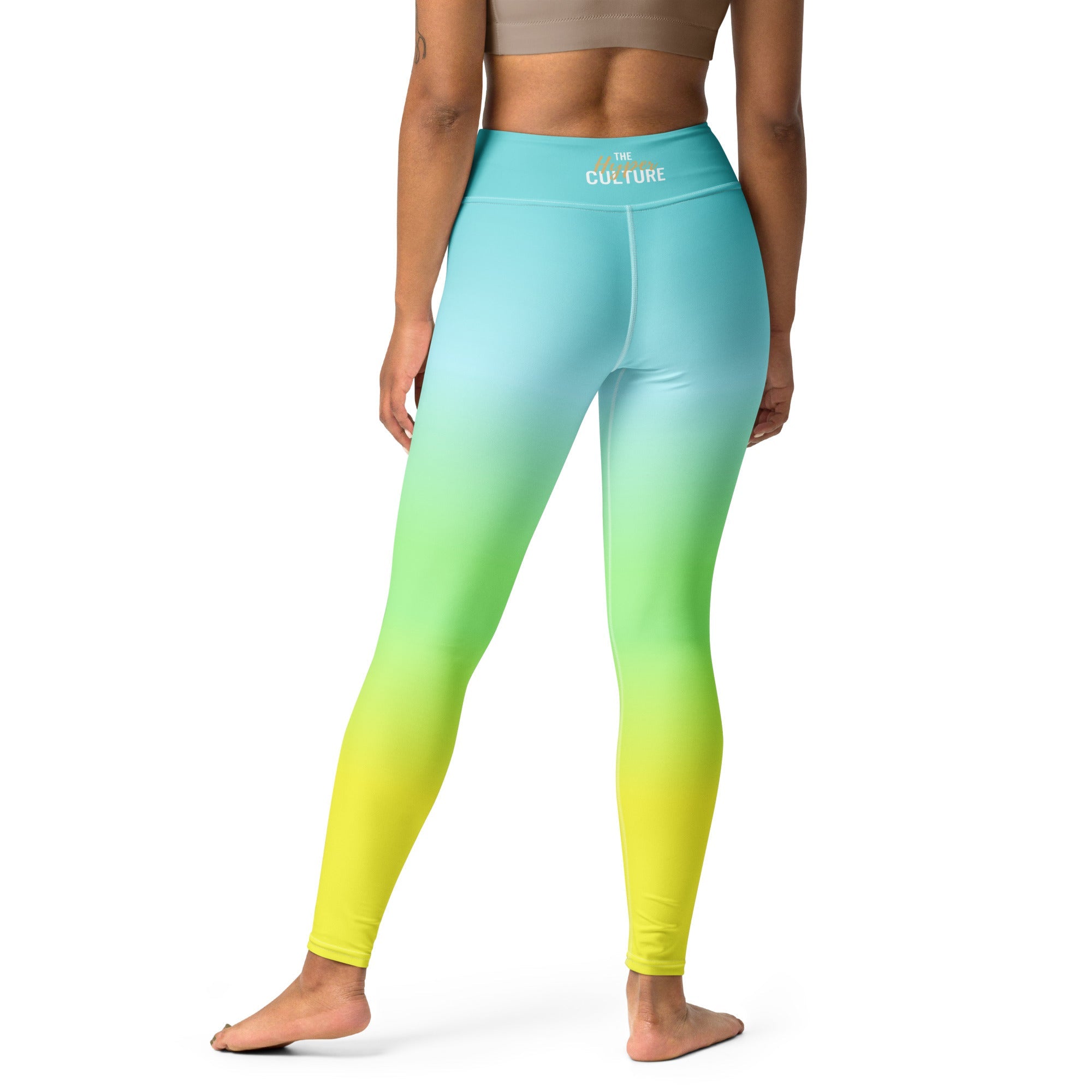 [THC Basics] Tropical Wave Yoga Leggings