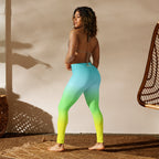 [THC Basics] Tropical Wave Yoga Leggings