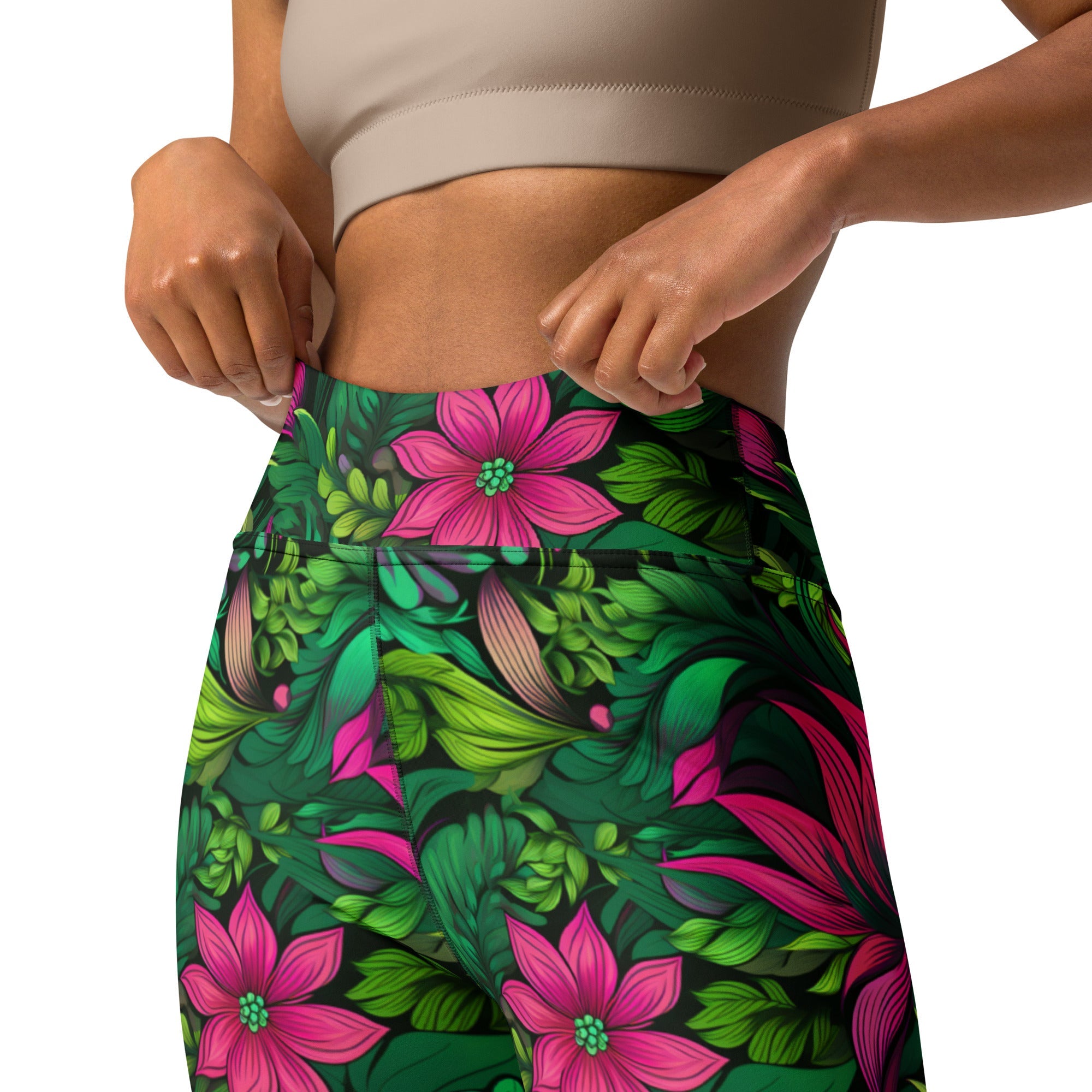[Floral Bloom] Wild Flora Yoga Leggings