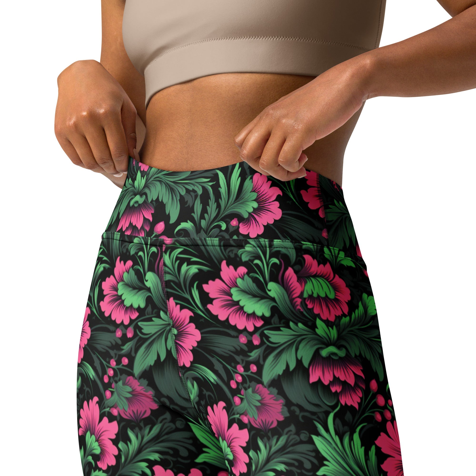 [Floral Bloom] Mystic Flora Yoga Leggings