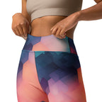 [GeoModa] Cubic Blush Yoga Leggings