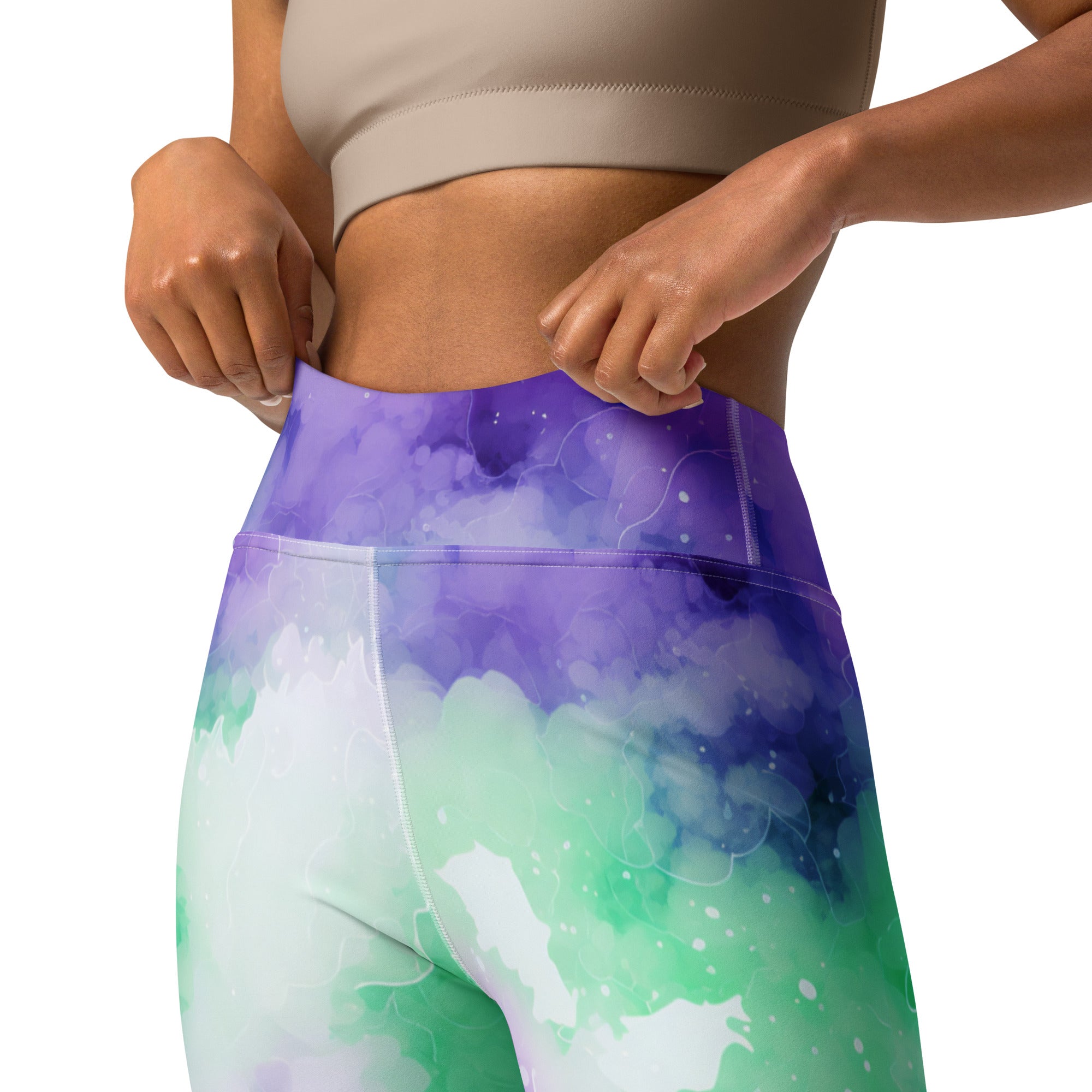 [Luxe Chic] Inky Spill Yoga Leggings