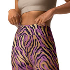 [Wild Side] Purple Stripie Yoga Leggings