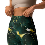 [Luxe Chic] Green Thunder Yoga Leggings