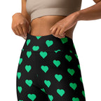 [GeoModa] Minted Heart Yoga Leggings
