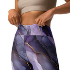 [Luxe Chic] Amethyst Gleam Yoga Leggings