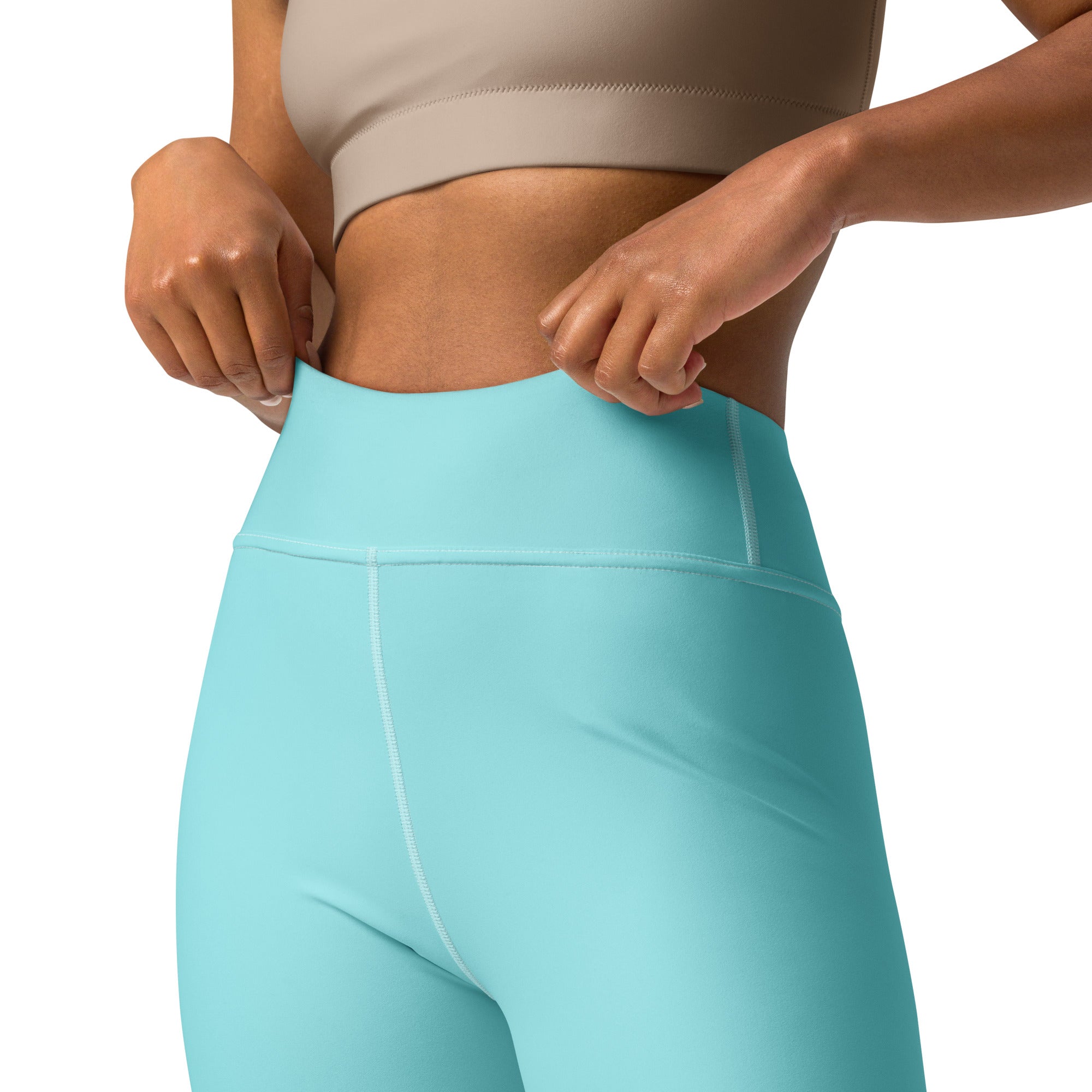 [THC Basics] Frosted Cyan Yoga Leggings