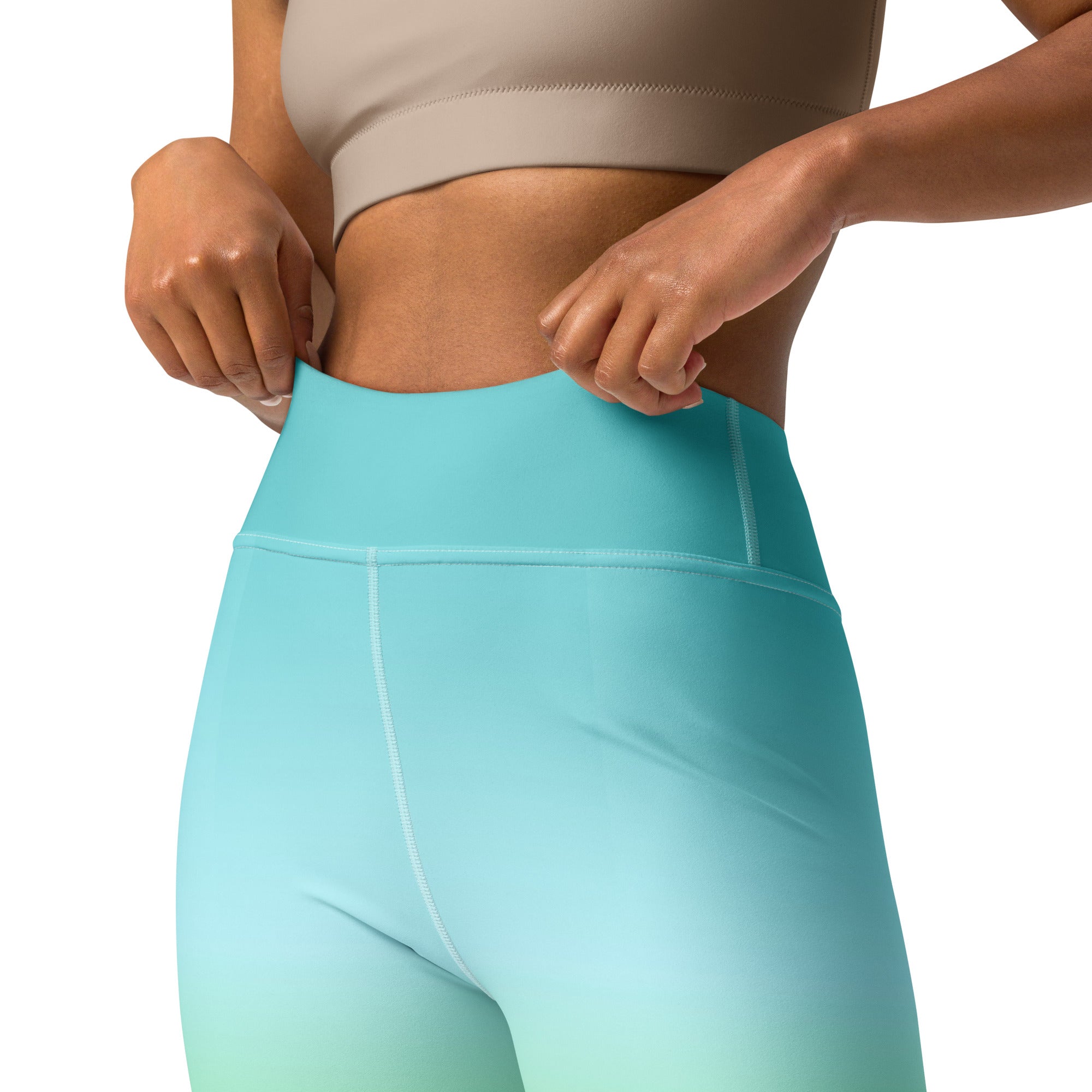 [THC Basics] Tropical Wave Yoga Leggings