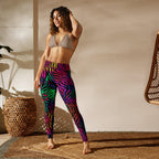 [Wild Side] Neon Zebra Yoga Leggings