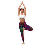 [Wild Side] Neon Zebra Yoga Leggings