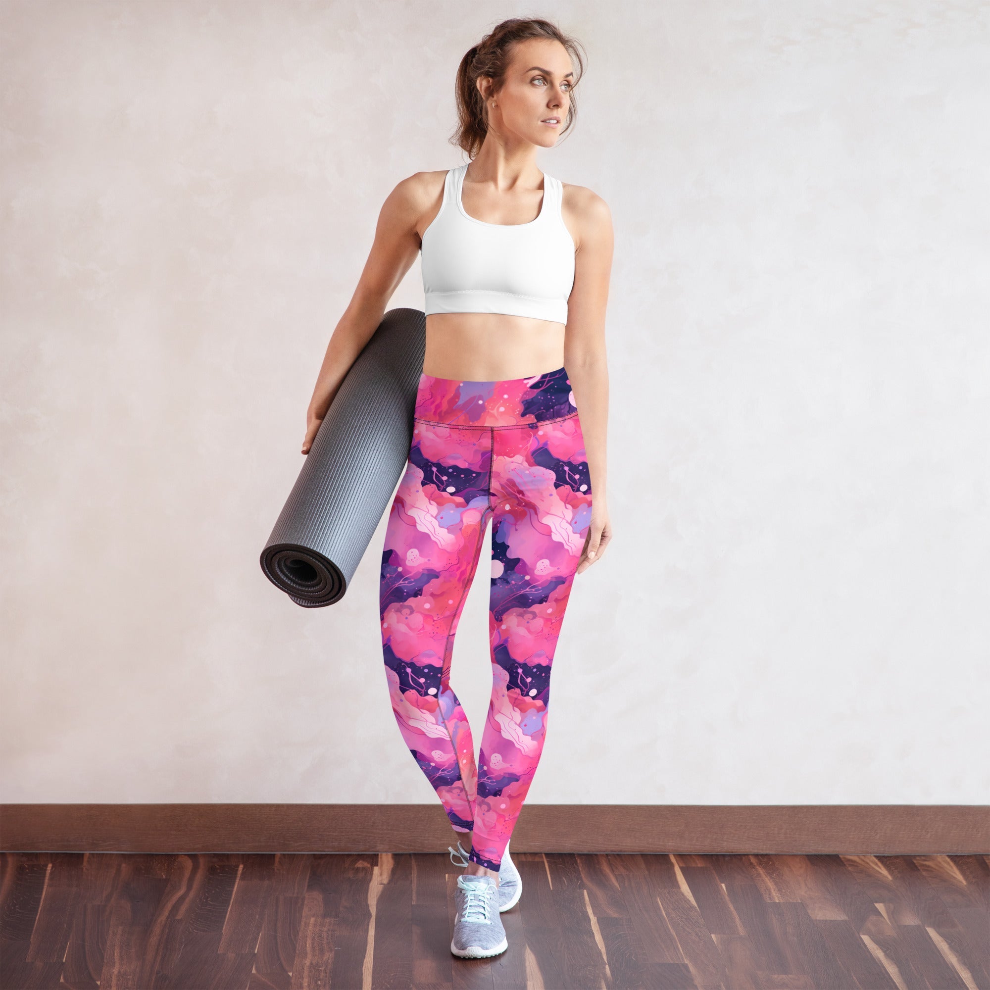 [Luxe Chic] Blush Galactic Yoga Leggings