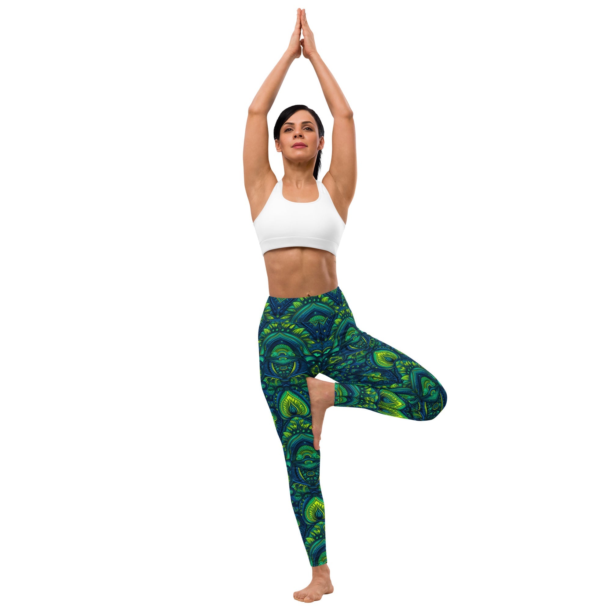 [Luxe Chic] Aqua Nouveau Yoga Leggings