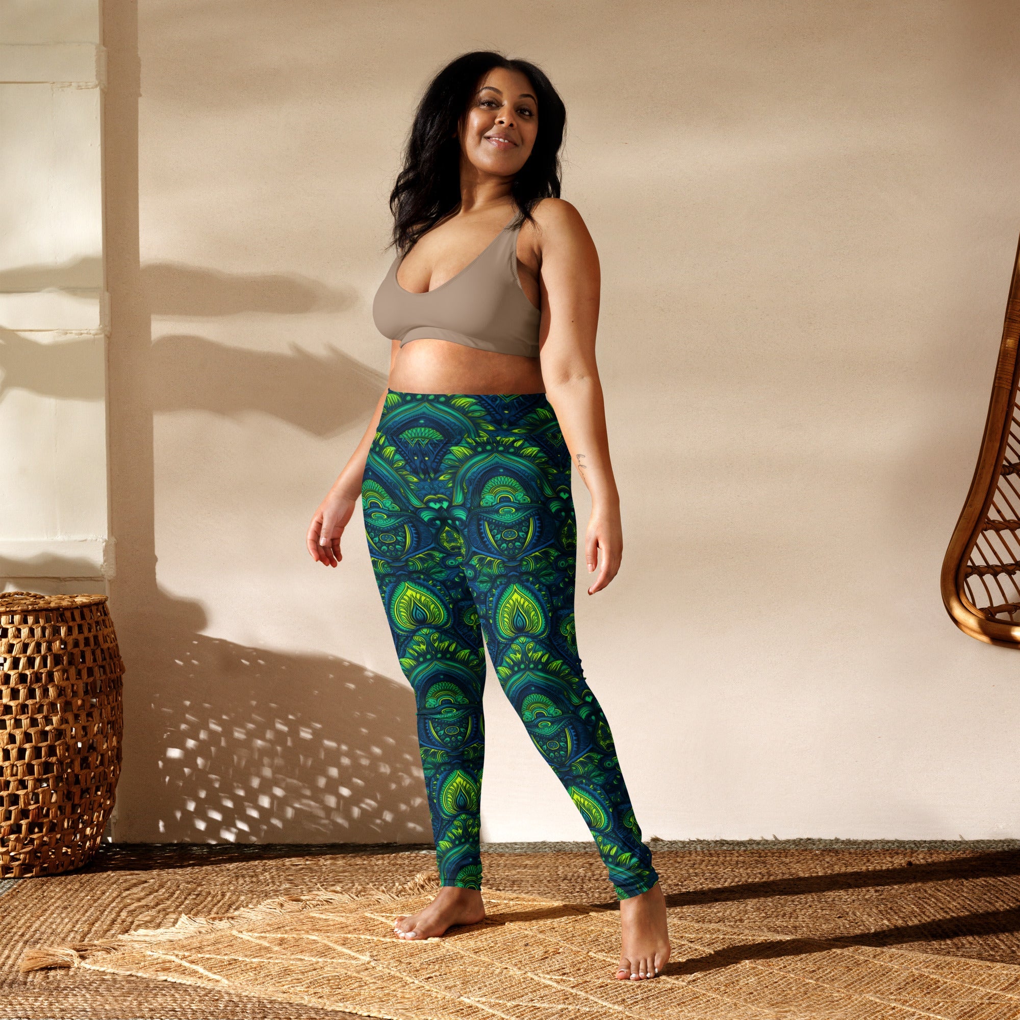 [Luxe Chic] Aqua Nouveau Yoga Leggings