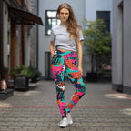 [GeoModa] Digital Chaos Yoga Leggings