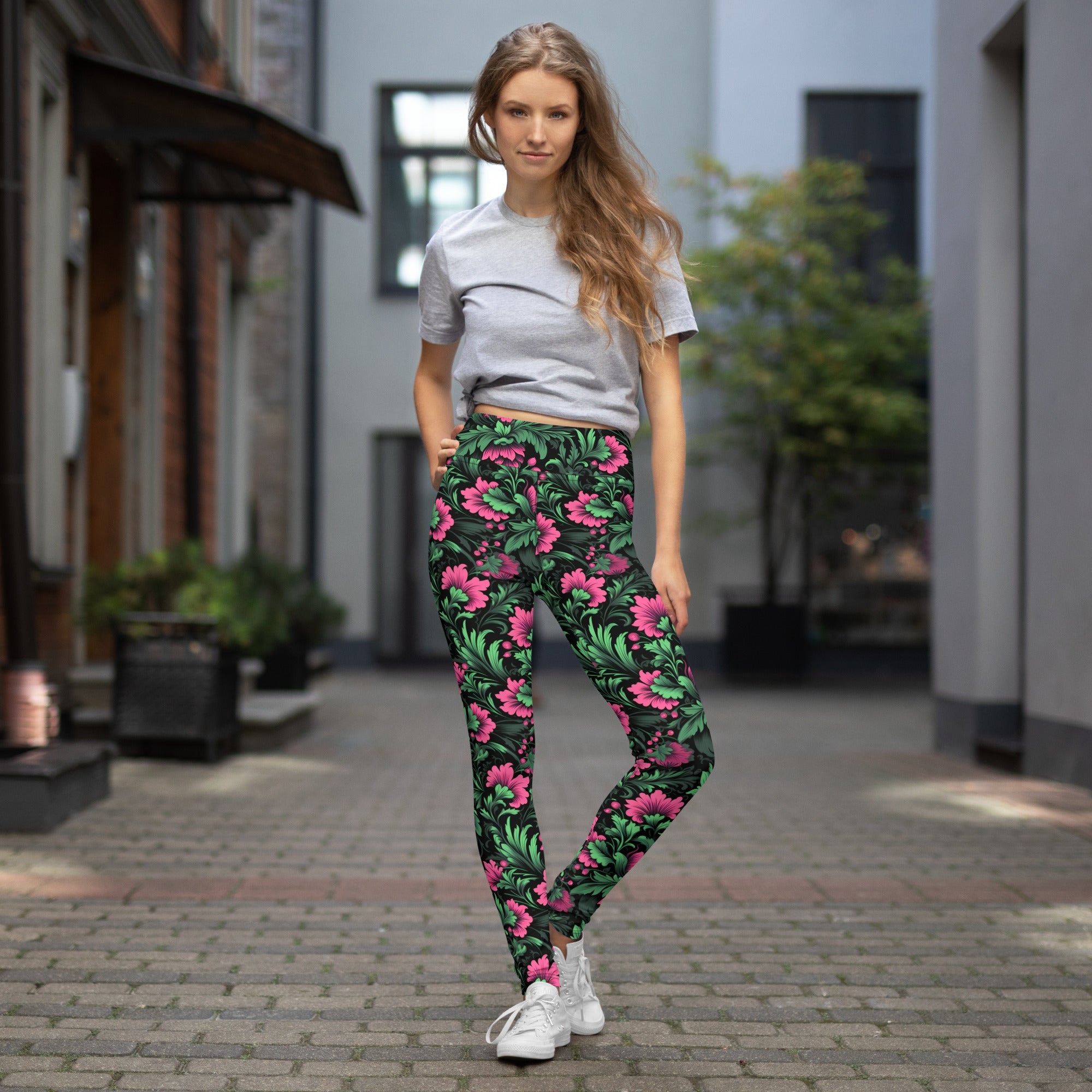 [Floral Bloom] Mystic Flora Yoga Leggings