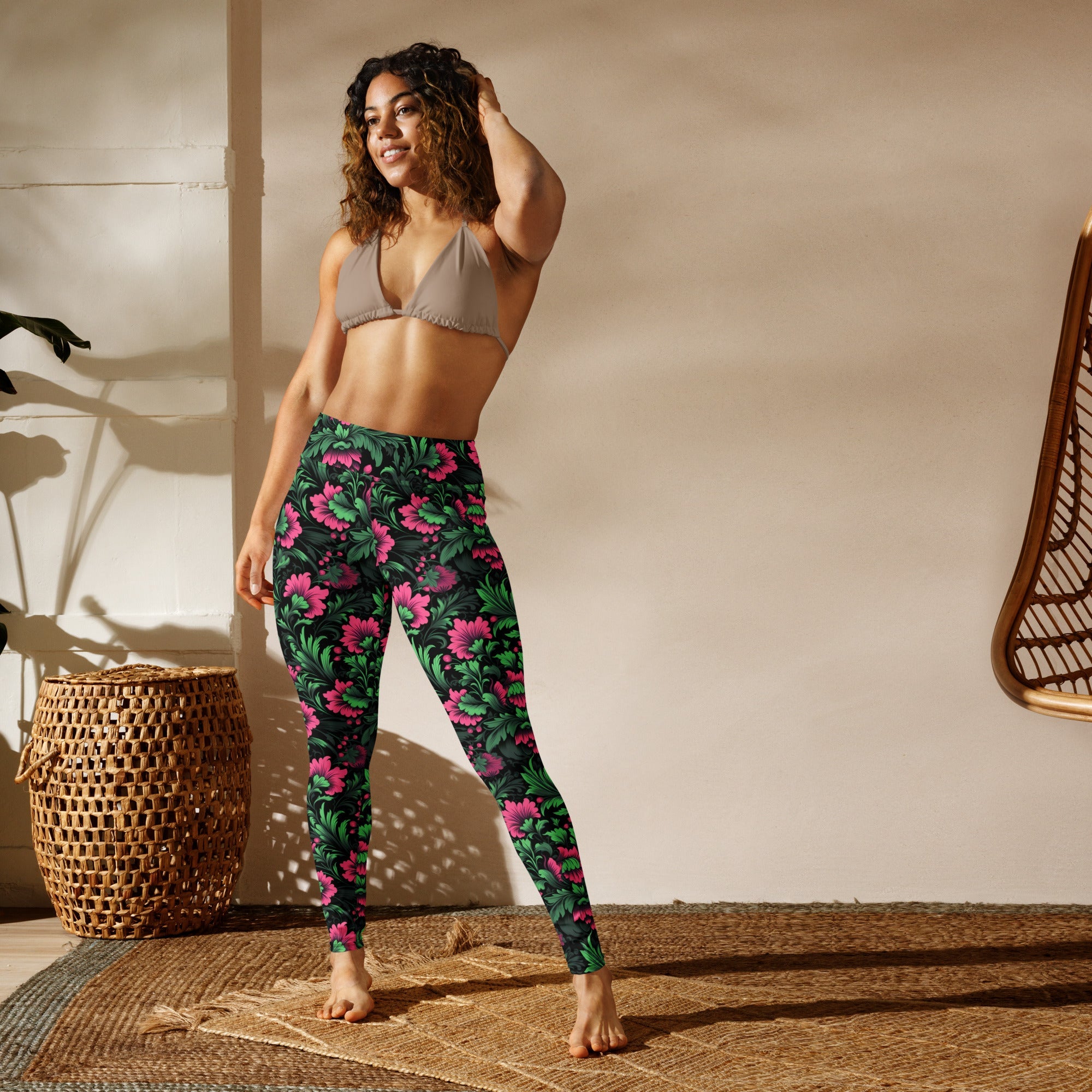 [Floral Bloom] Mystic Flora Yoga Leggings
