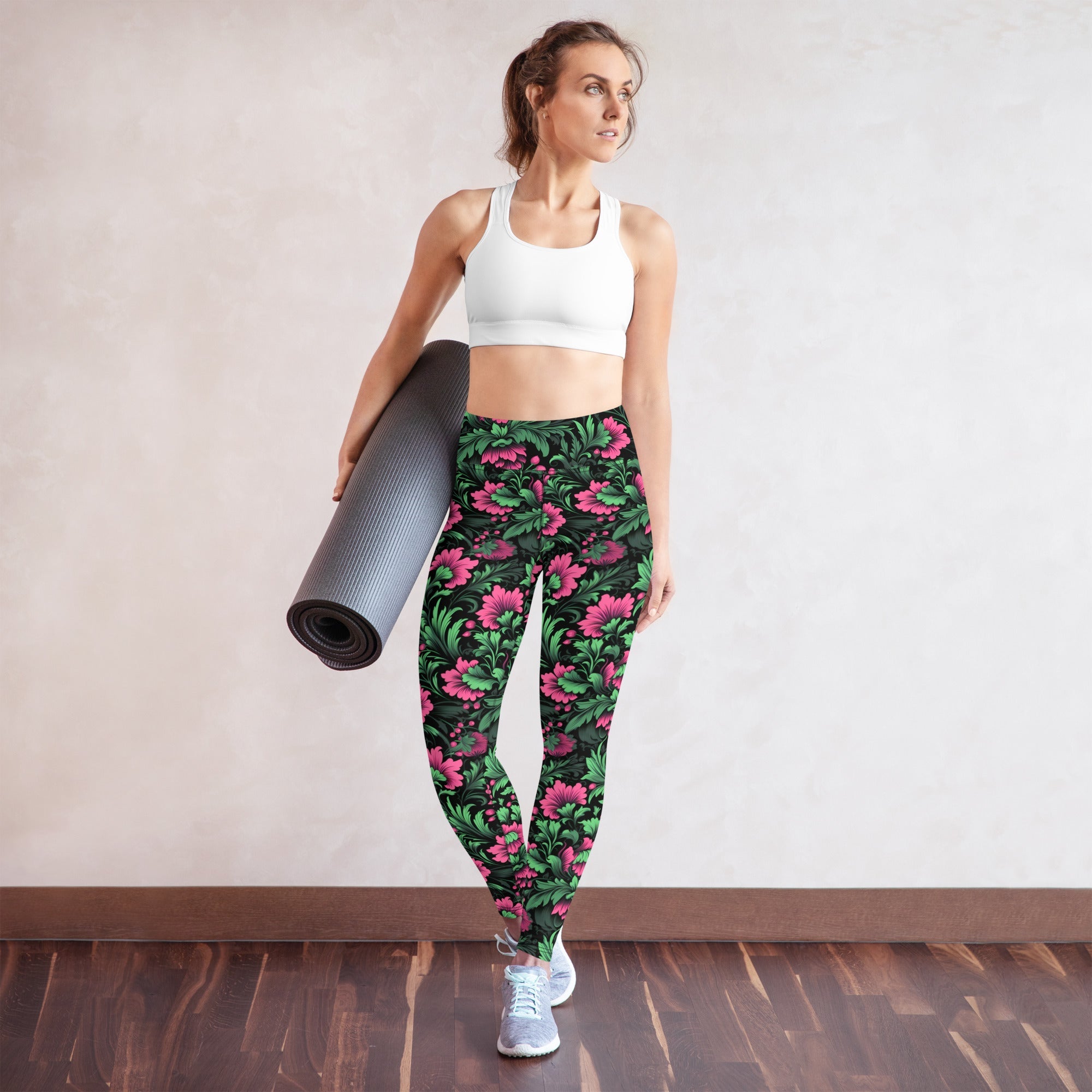 [Floral Bloom] Mystic Flora Yoga Leggings