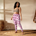 [Floral Bloom] Love Leaf Yoga Leggings