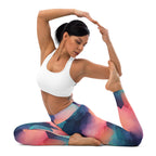 [GeoModa] Cubic Blush Yoga Leggings