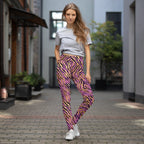 [Wild Side] Purple Stripie Yoga Leggings