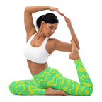 [GeoModa] Lemon Zest Yoga Leggings