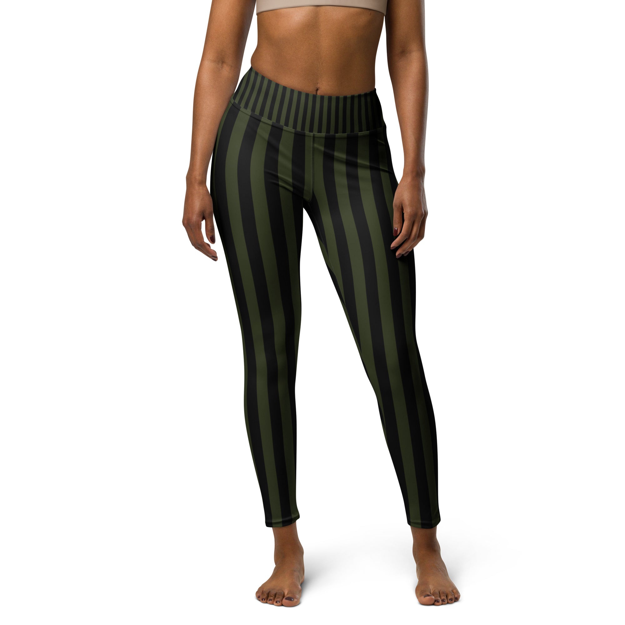 [GeoModa] Military Stripes Yoga Leggings