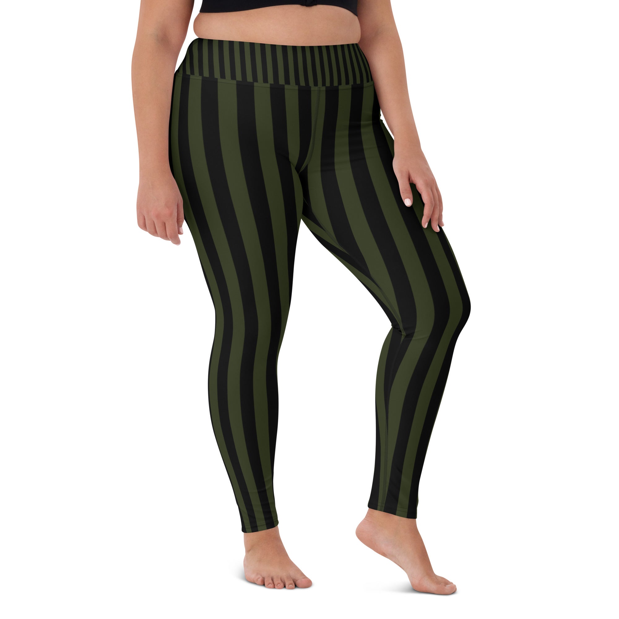 [GeoModa] Military Stripes Yoga Leggings