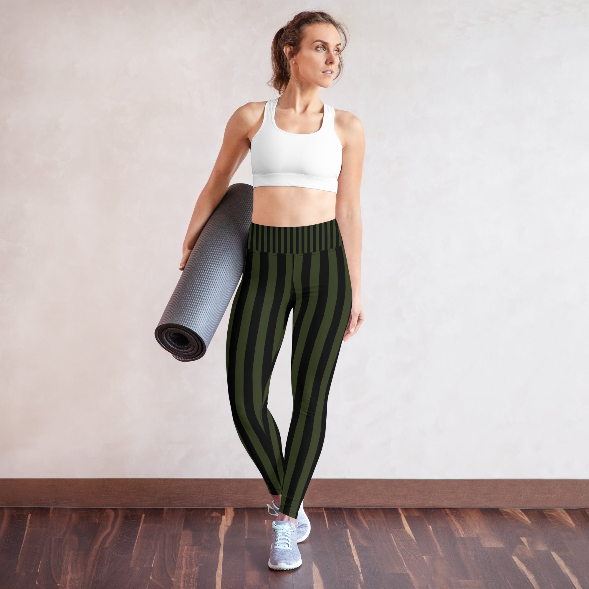 [GeoModa] Military Stripes Yoga Leggings
