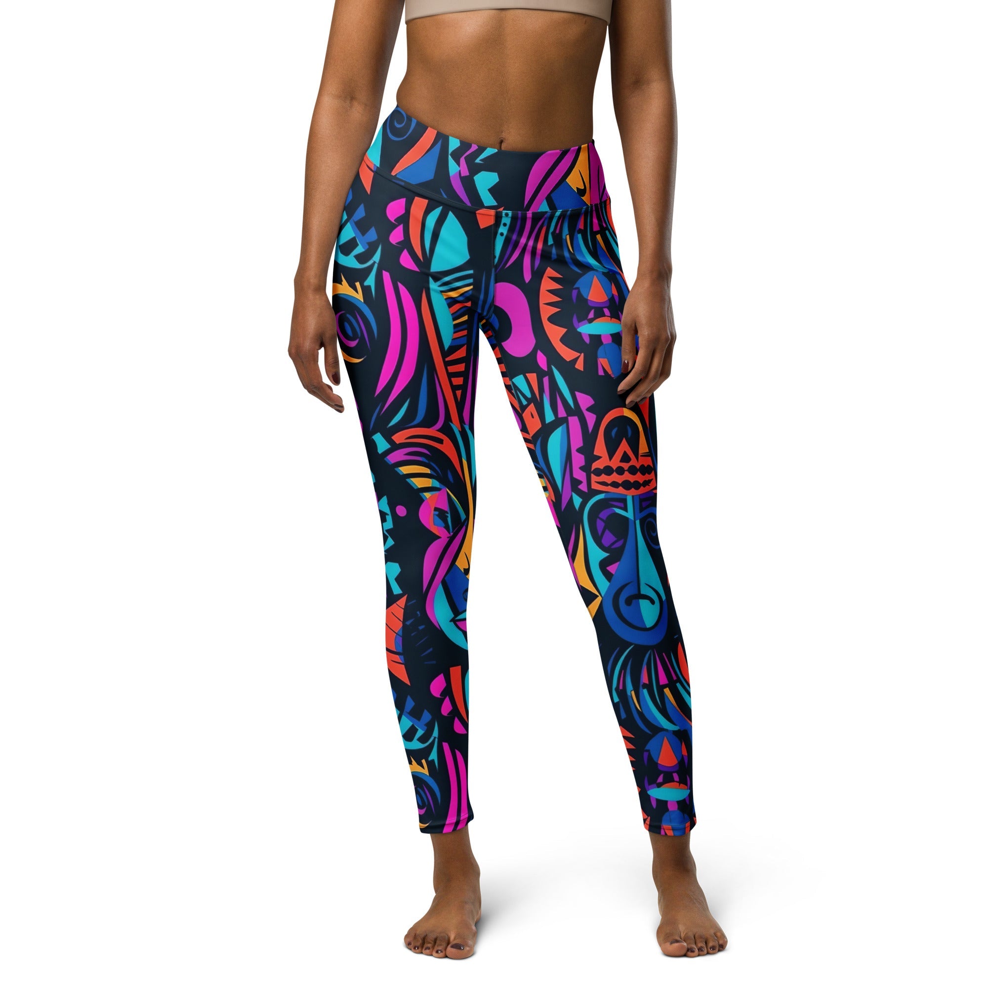[Gypsy Soul] Neon Expression Yoga Leggings