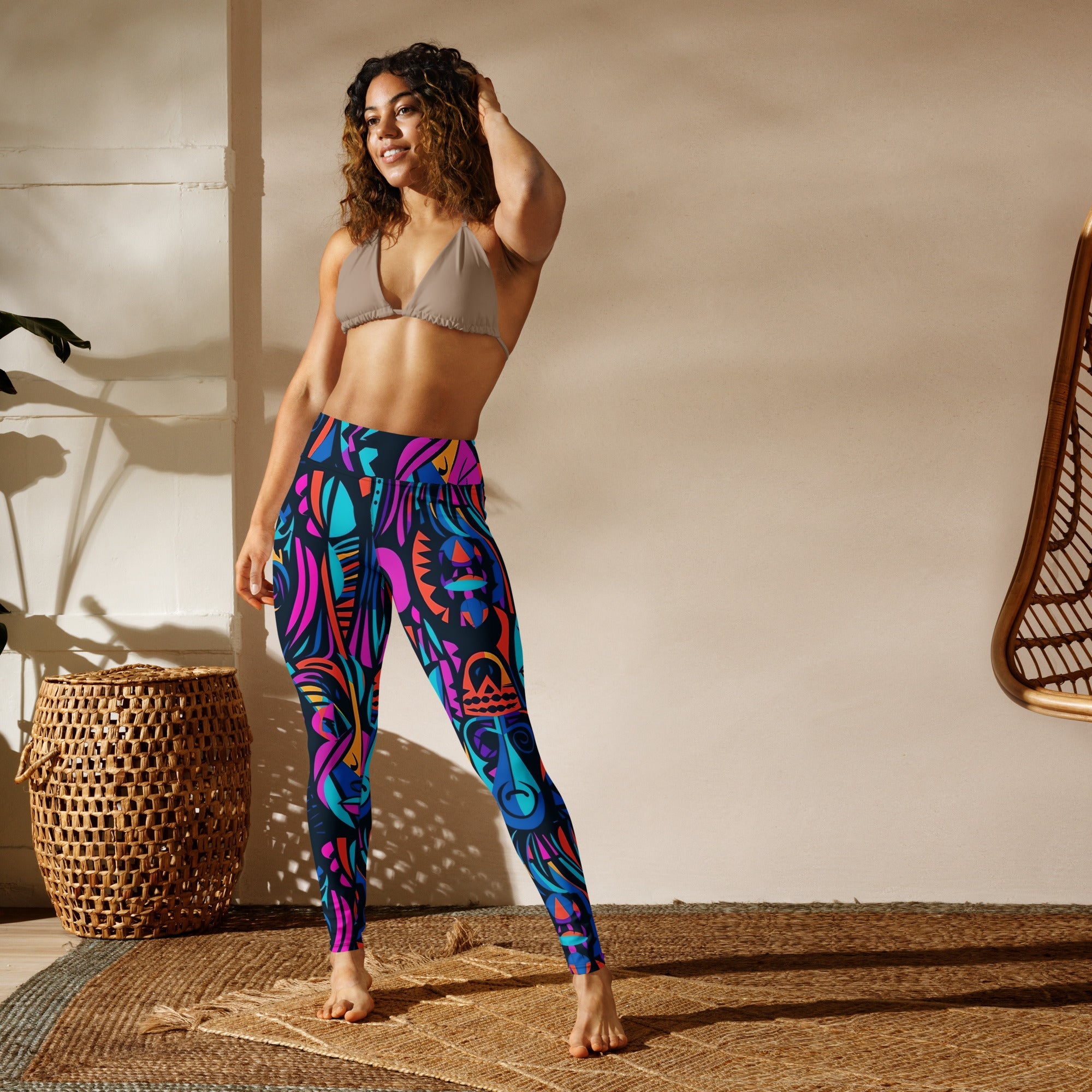 [Gypsy Soul] Neon Expression Yoga Leggings