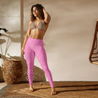 [GeoModa] Bubblegum Puzzle Yoga Leggings